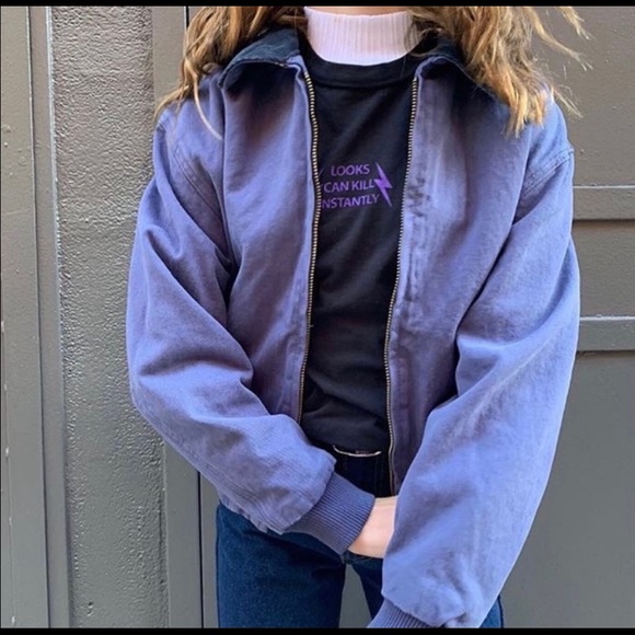 Purple Kaylee Denim Brandy Melville 